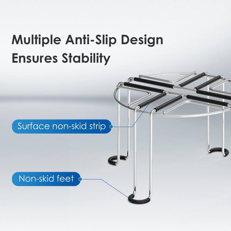 Waterdrop حامل فلتر المياه من الفولاذ المقاوم للصدأ، مع أقدام مطاطية غير قابلة للانزلاق، بديل لنظام فلتر المياه Berkey®، نظام فلتر المياه King Tank المعتمد على الجاذبية - Image 3